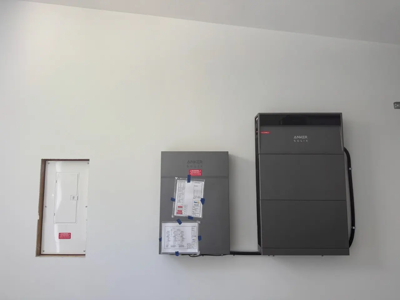 Home energy controller and battery system installed in a Vancouver garage