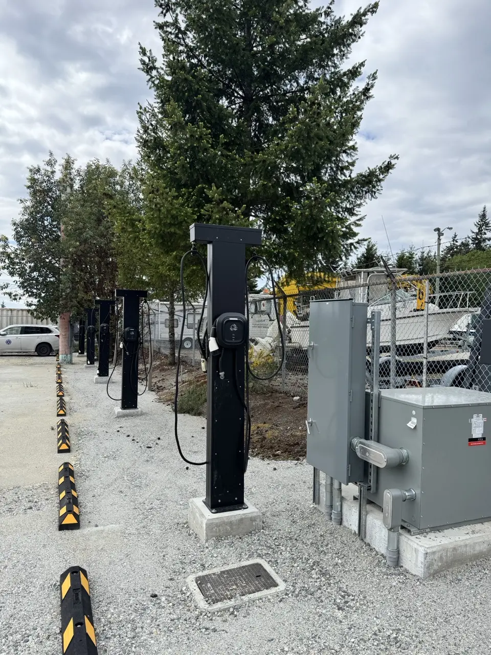 Transformer and electrical distribution equipment serving Sunshine Coast fleet chargers